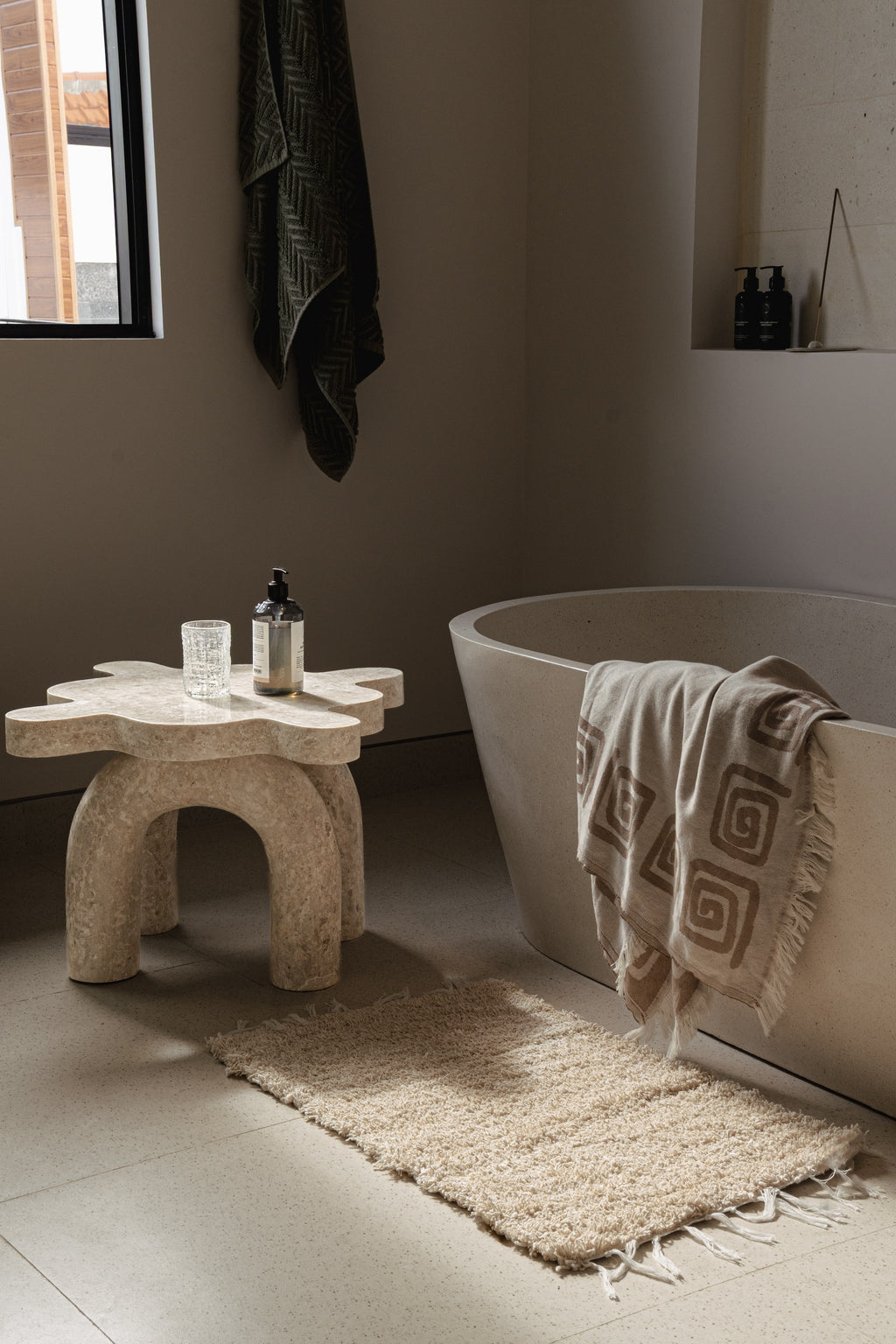 Ripple Side Table - Marble