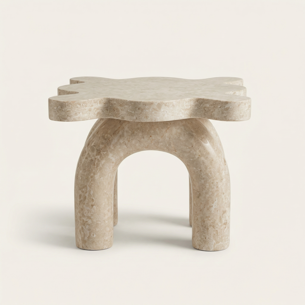 Ripple Side Table - Marble