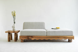 Wave Sofa Day Bed - Pebble Boucle