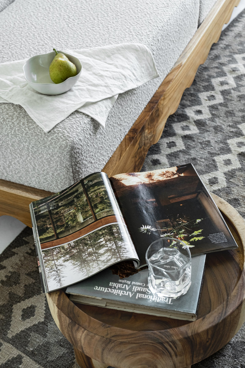 Wave Sofa Day Bed - Pebble Boucle