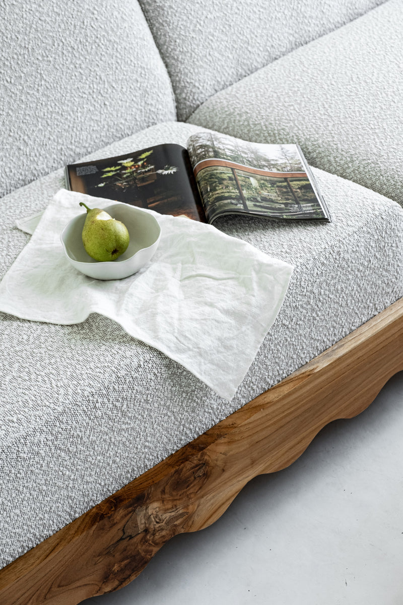 Wave Sofa Day Bed - Pebble Boucle